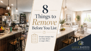 Remove these items from your home before you list to sell